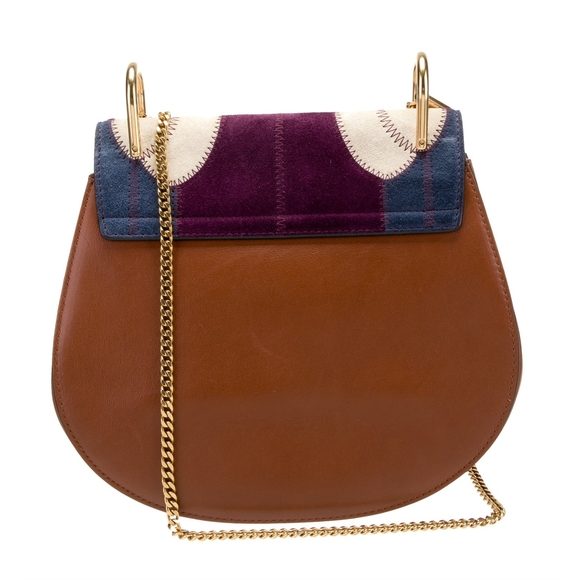 Chloé Leather & Suede Patchwork Bag - Picture 4 of 6
